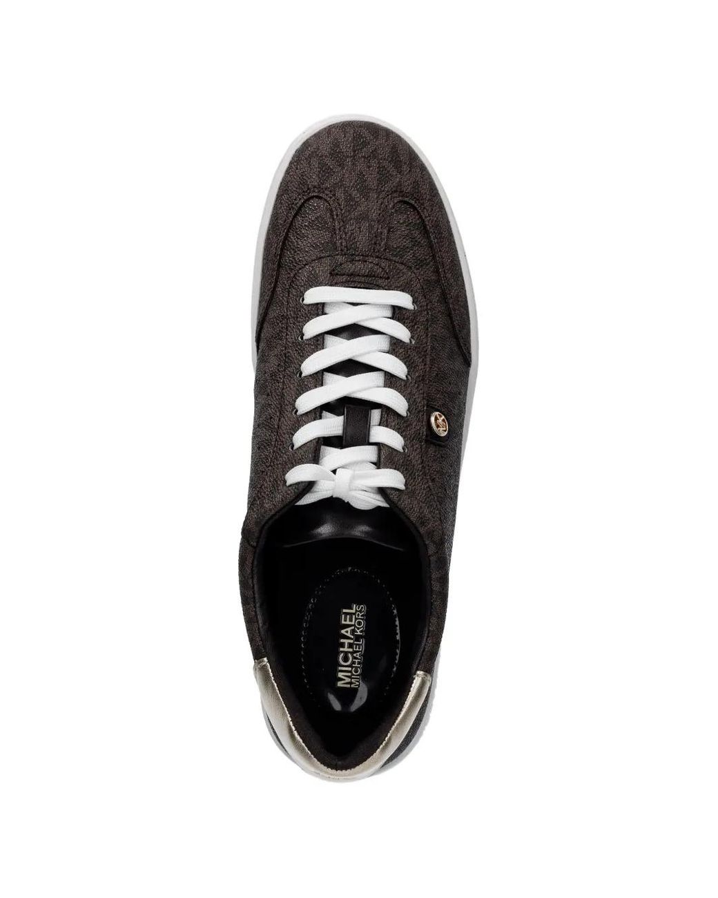 MICHAEL Michael Kors Black Scotty Logo-Pattern Sneakers