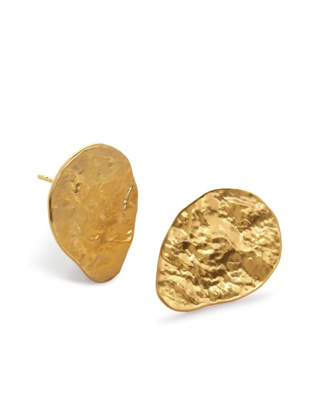 Monica Vinader Metallic Capri Teardrop Stud Earrings