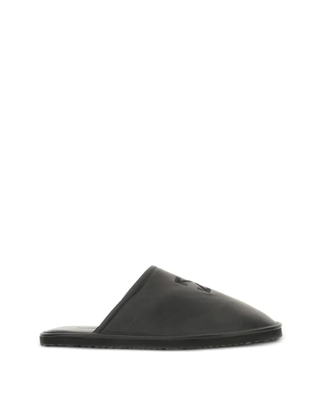 Off-White c/o Virgil Abloh Black Logo Slippers