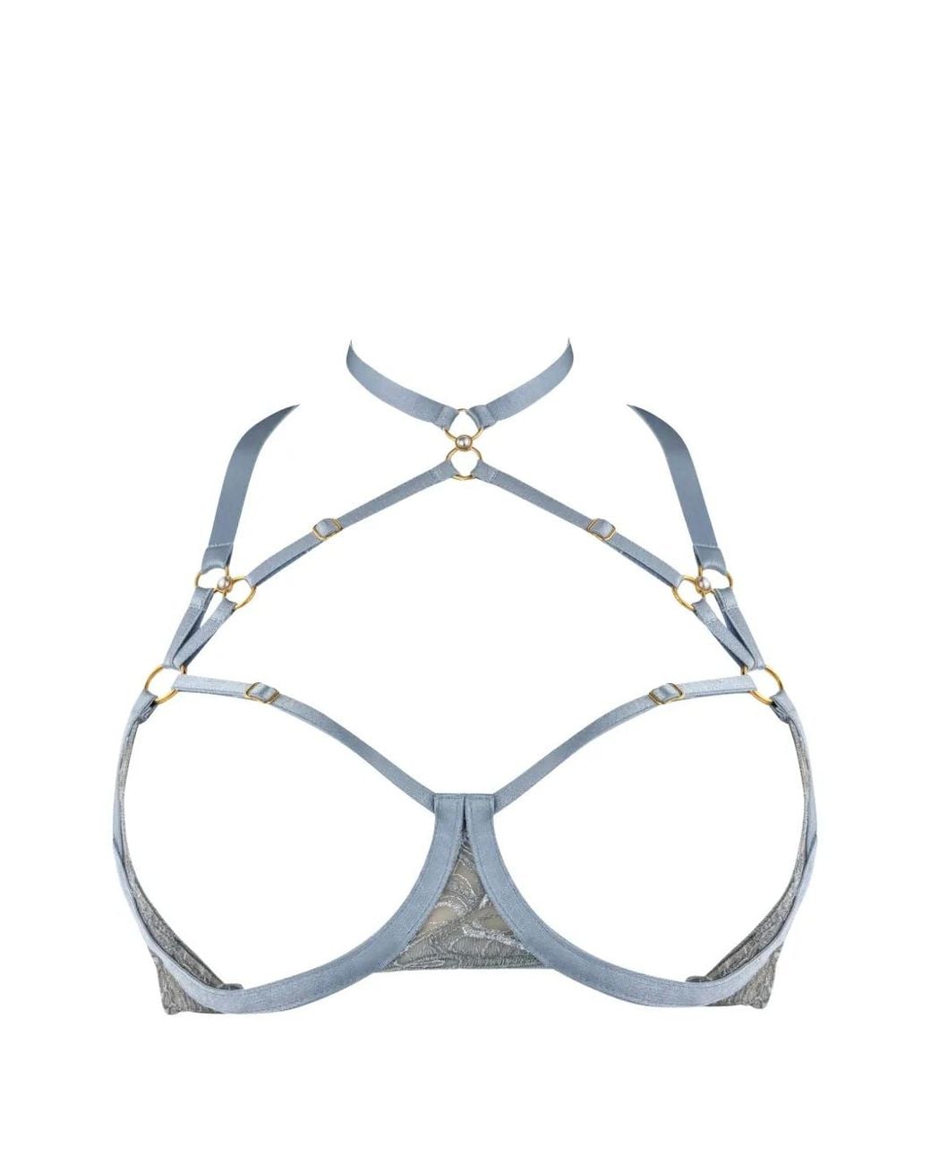 Bordelle Blue Pearl Wire Bra