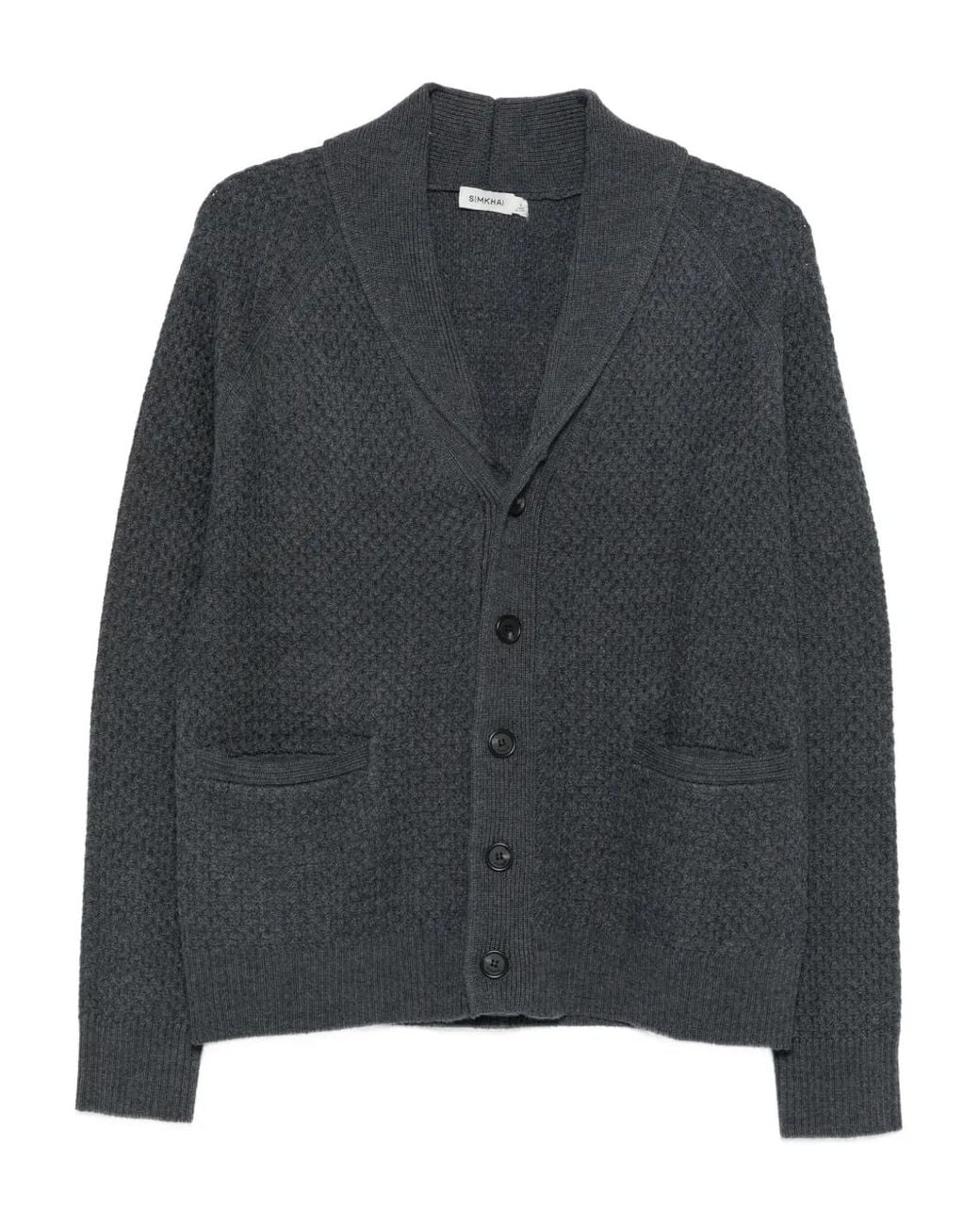 Jonathan Simkhai Black Grant Cardigan for men