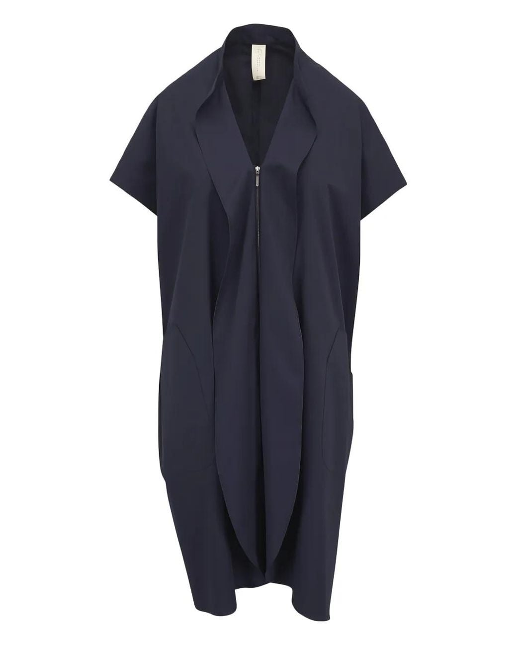 Zero + Maria Cornejo Blue Zip Mini Dress
