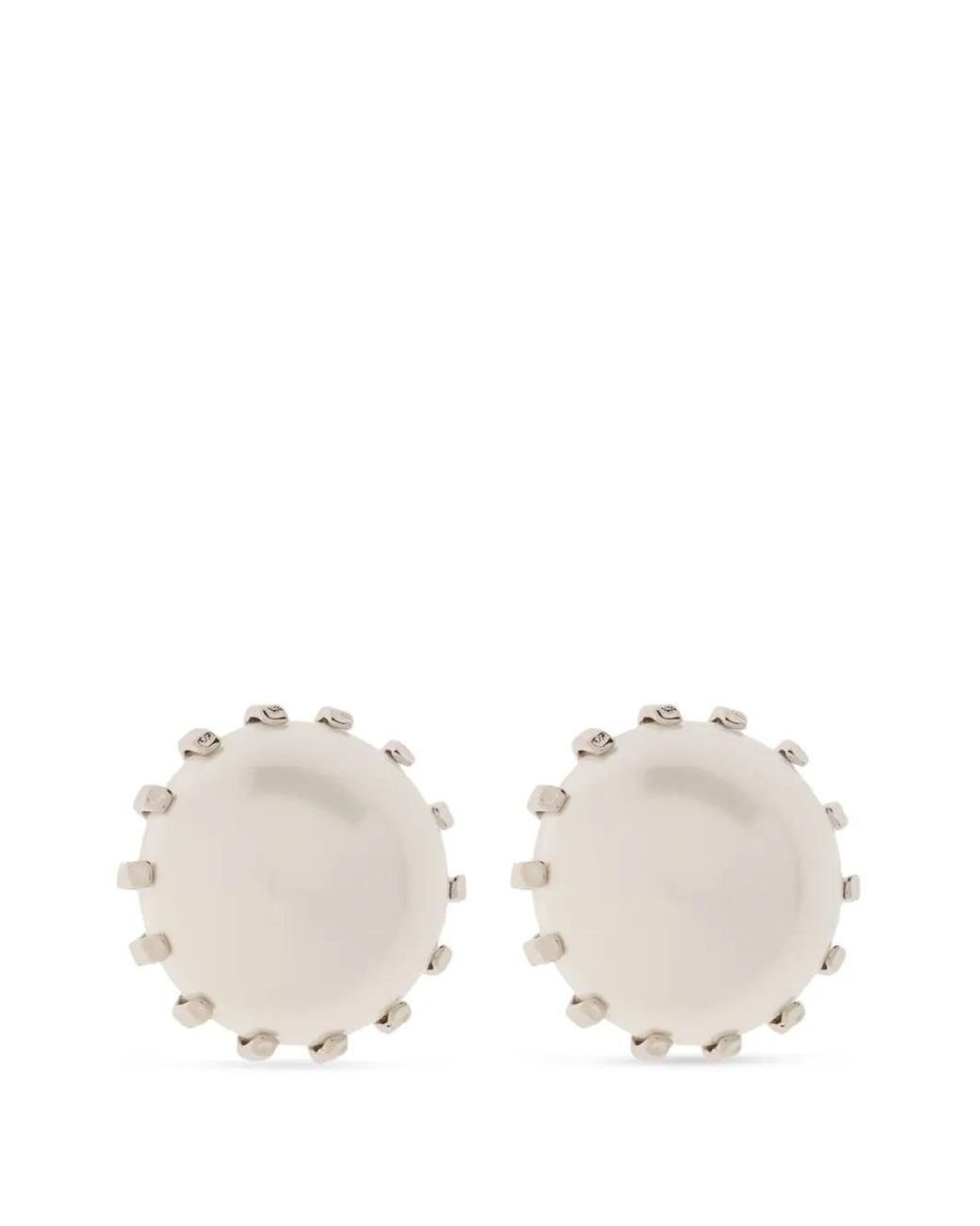 Marni Natural Faux-Pearl Embellished Earrings