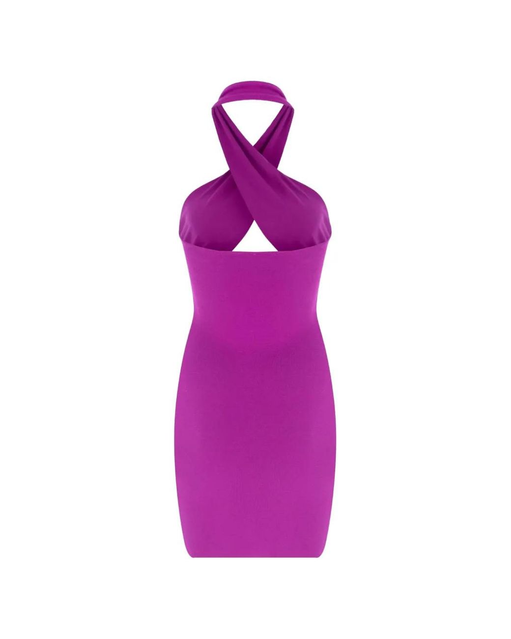 Zeynep Arcay Pink Crossover Cutout-Detail Mini Dress