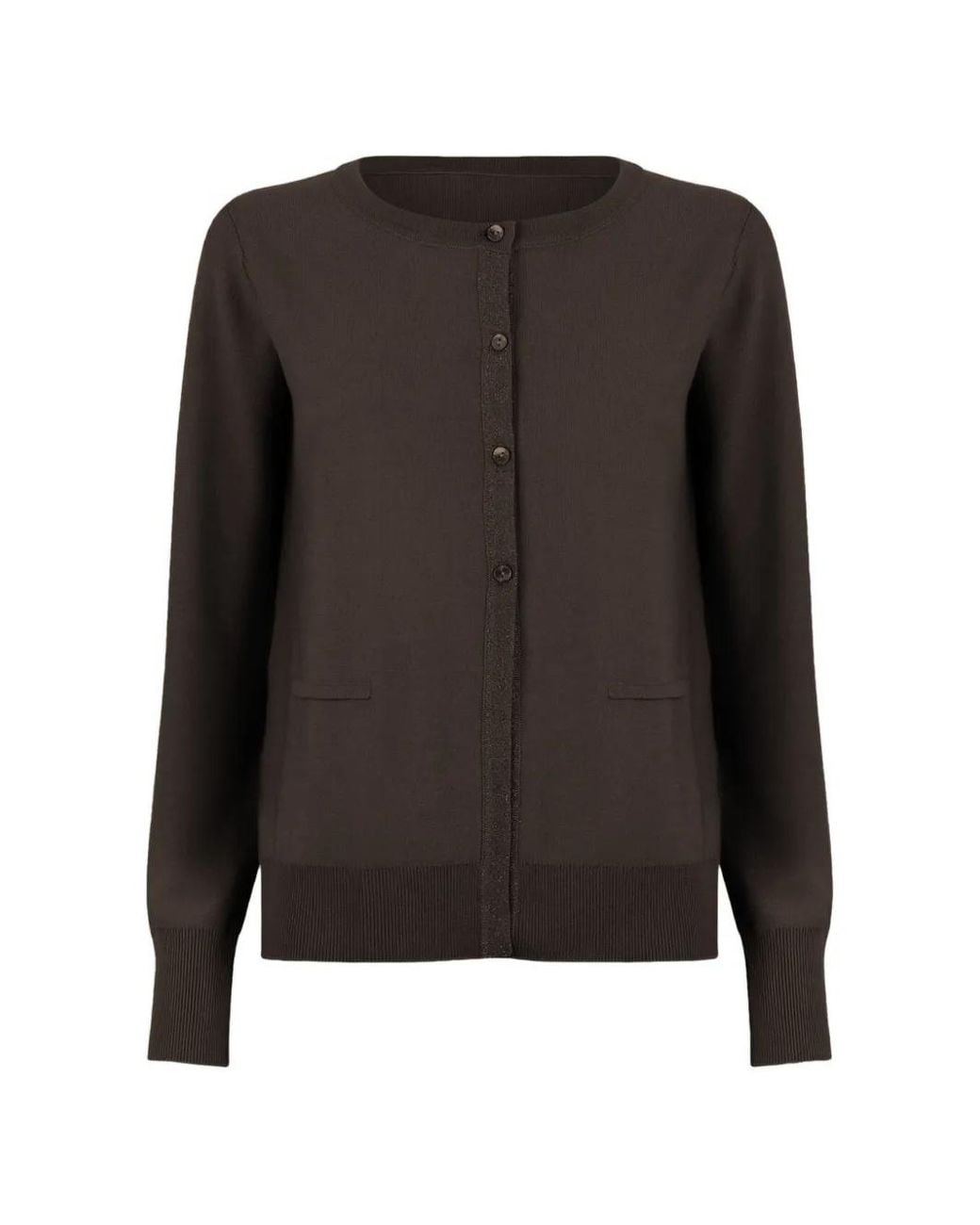 Wolford Black Fine-Knit Button-Up Cardigan