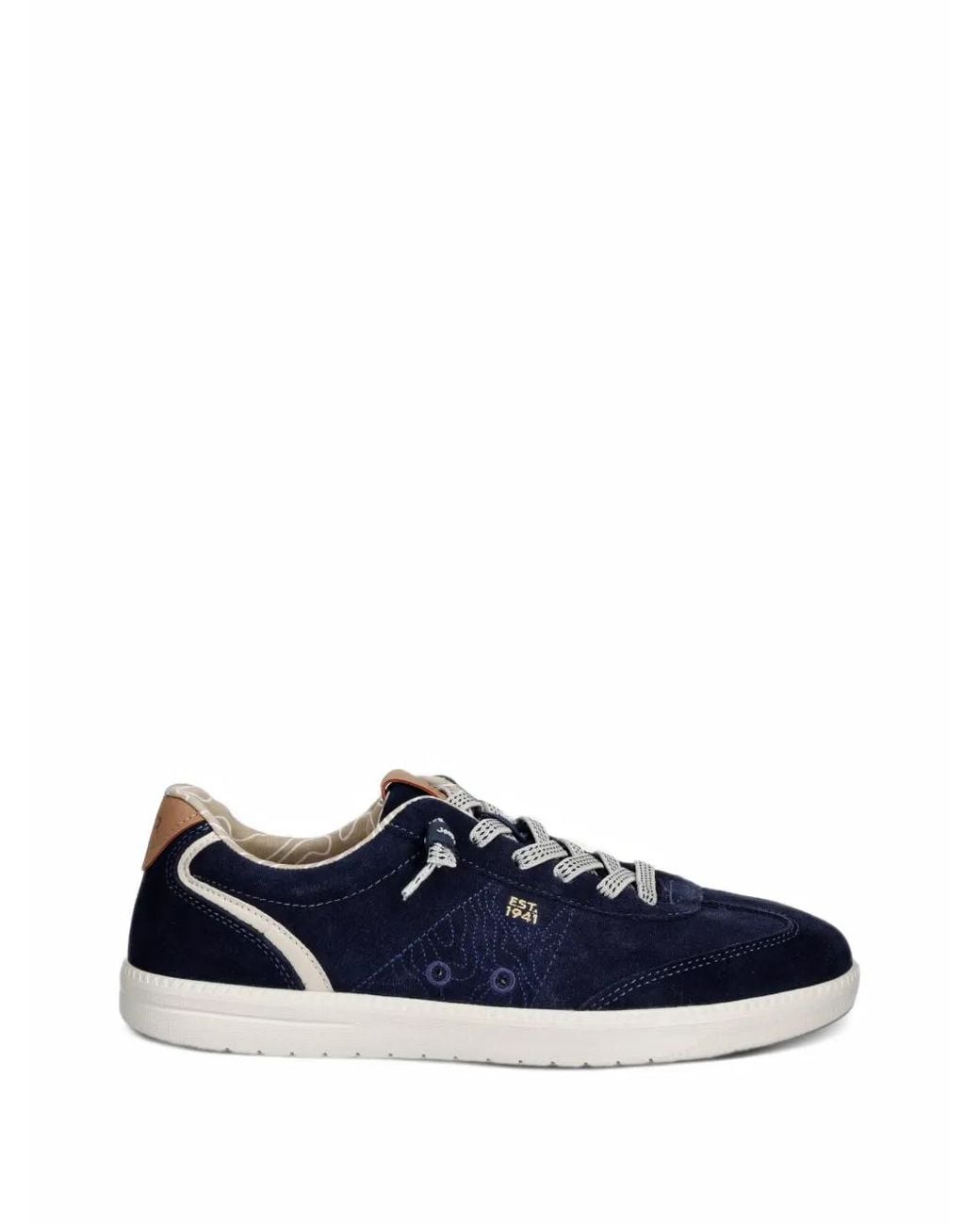 Jeep Blue Ster Logo-Embroidered Sneakers for men