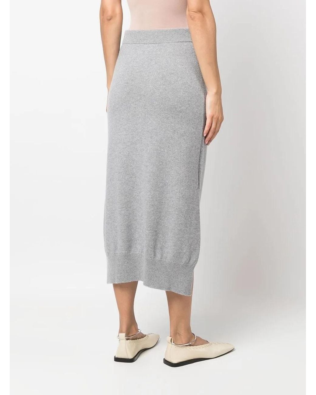 Barrie High Waist Rok in het Gray
