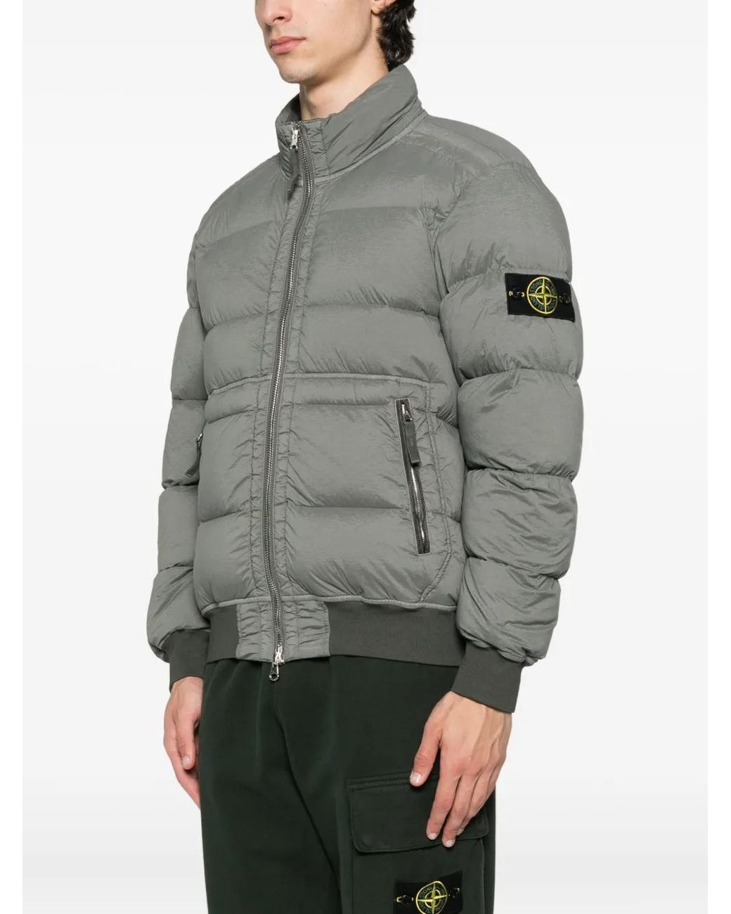 Stone Island Gray Jackets for men