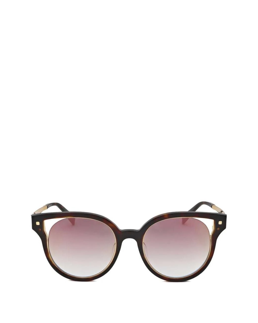 ESCADA Pink Lunettes De Soleil Rondes À Effet Écailles De Tortue