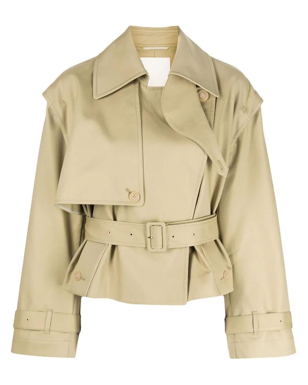 JNBY Cropped Trenchcoat in het Natural