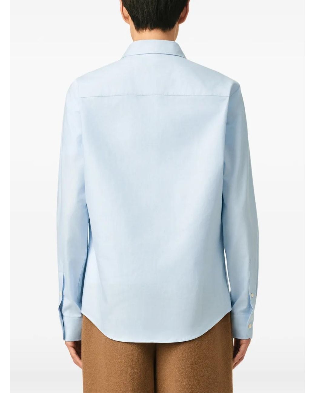 AMI Blue Sky Cotton Button-Down Shirt for men
