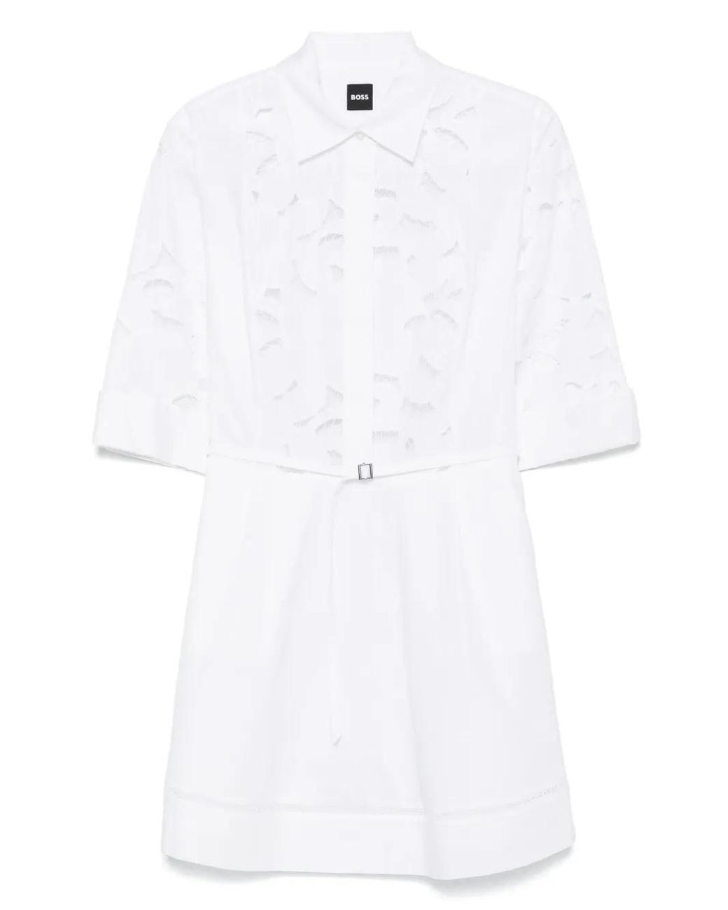 Boss White Derodi Mini Dress