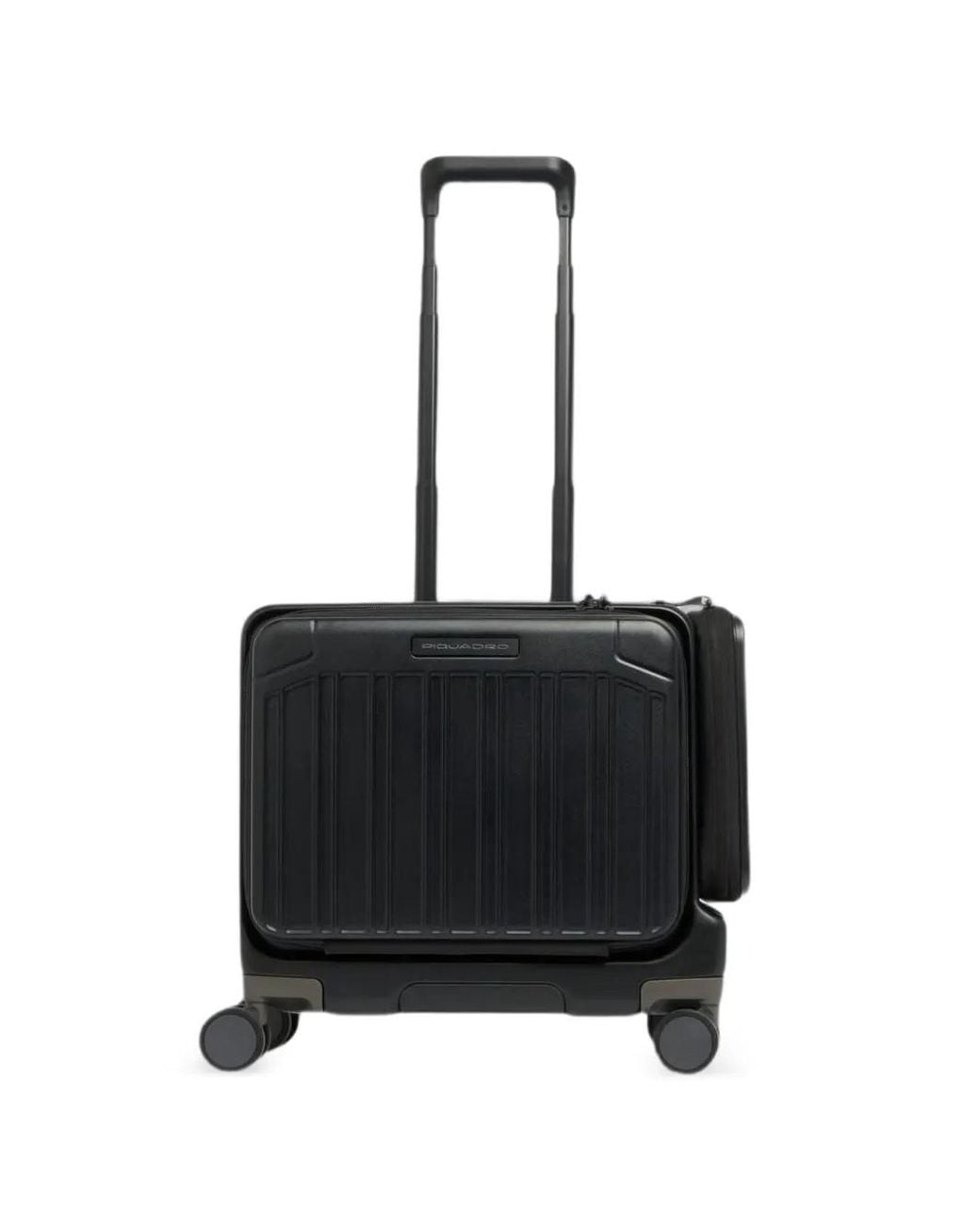 Piquadro Black Valise À Design Côtelé