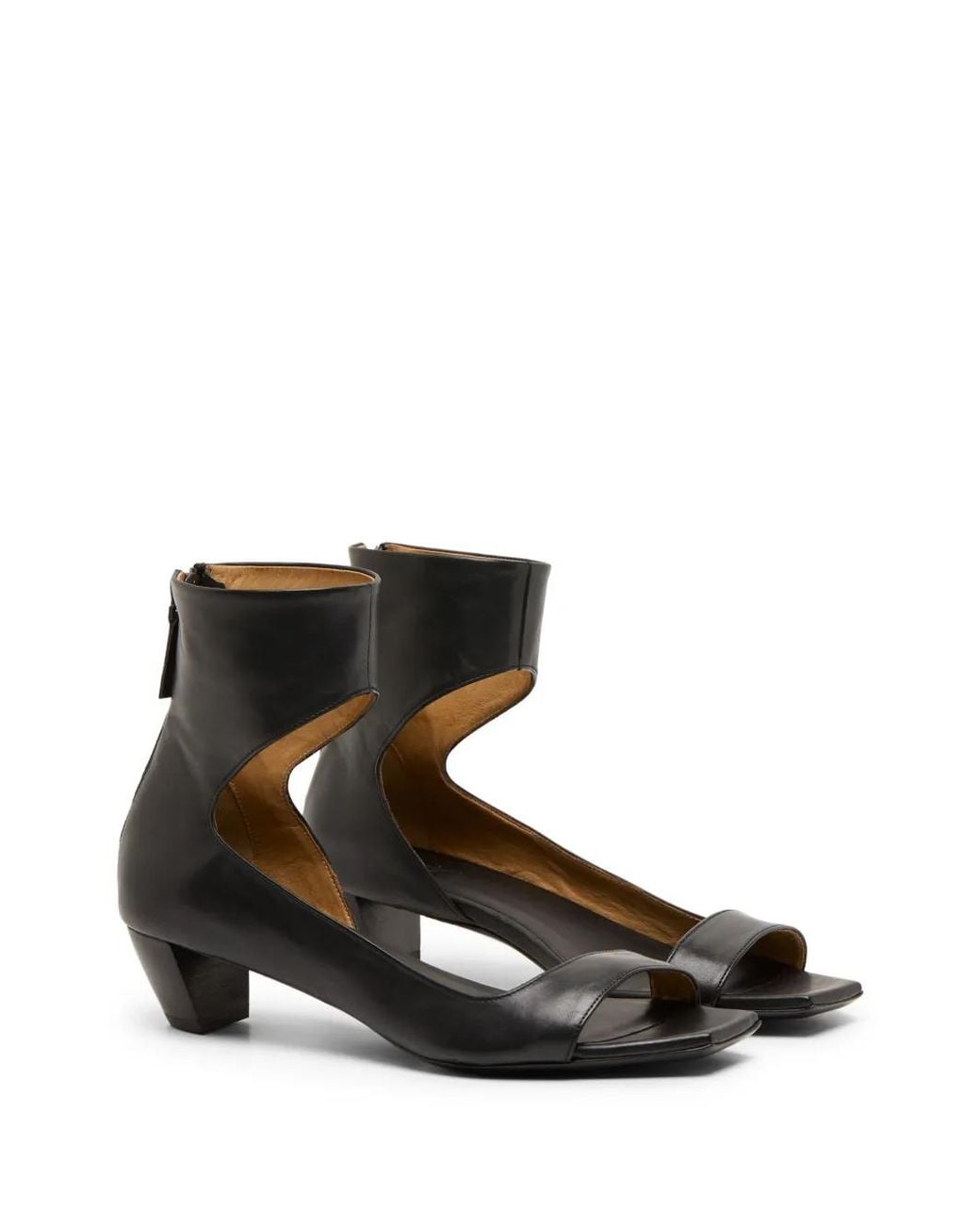 Marsèll Black Cucchiaia Leather Sandals