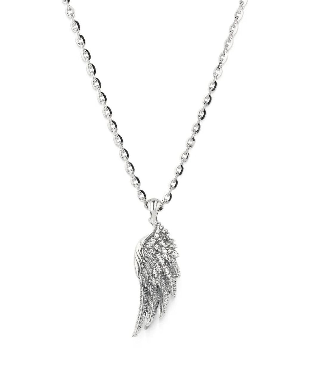 Emanuele Bicocchi Metallic Ala Wing-Pendant Necklace
