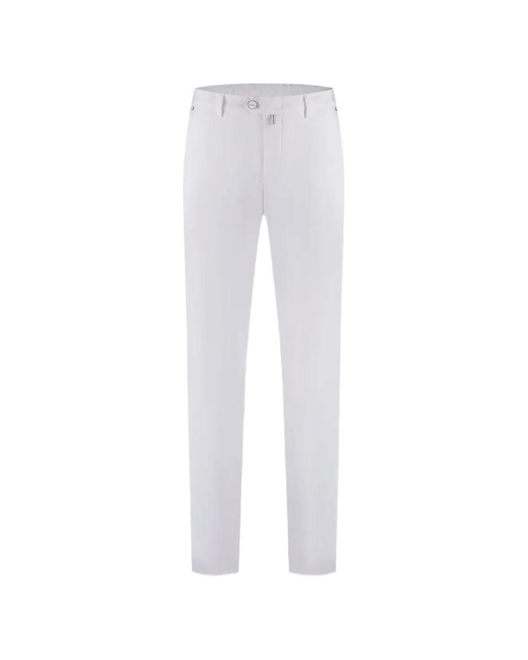Pantalon Élastiqué À Patch Logo Kiton pour homme en coloris White
