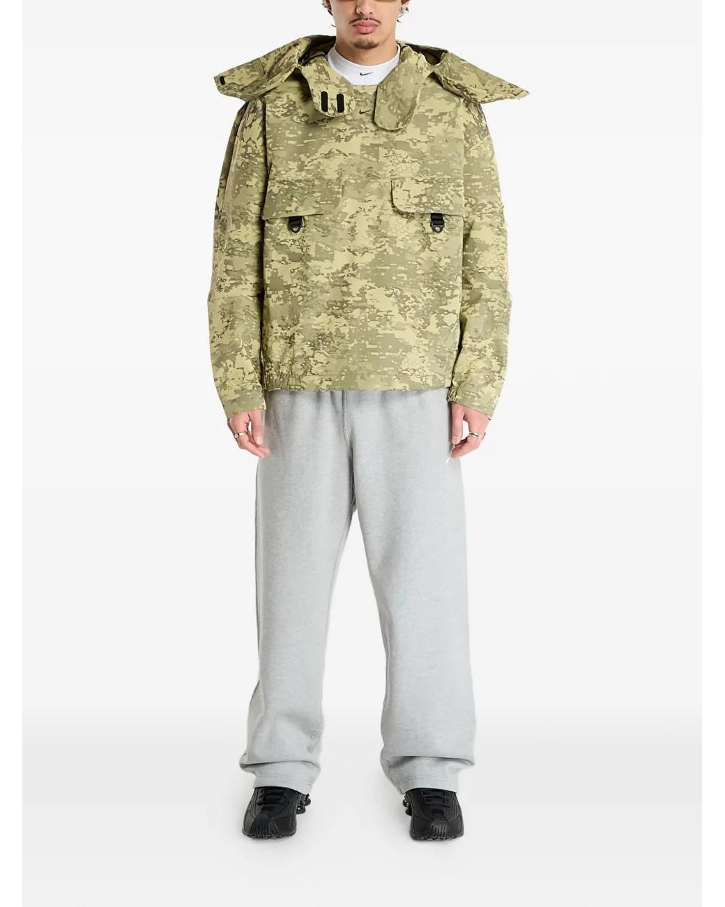 Nike Green Camouflage-Pattern Jacket for men