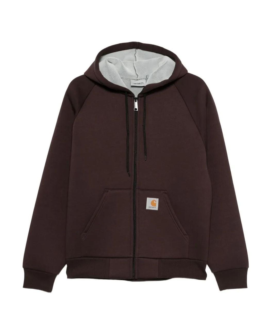 Carhartt Brown Car-Lux Hooded Jacket for men