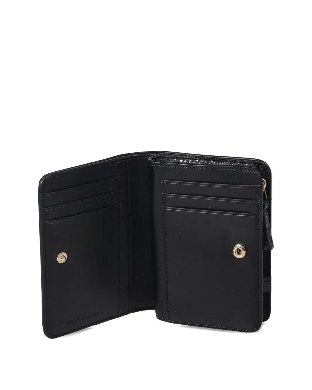 Marc Jacobs Black Logo-Plaque Wallet