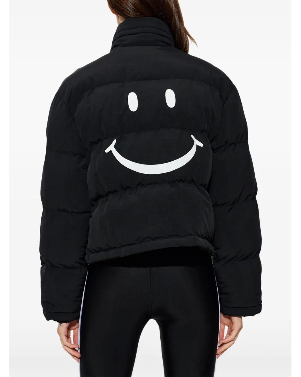 Moschino Black Logo-Print Padded Jacket