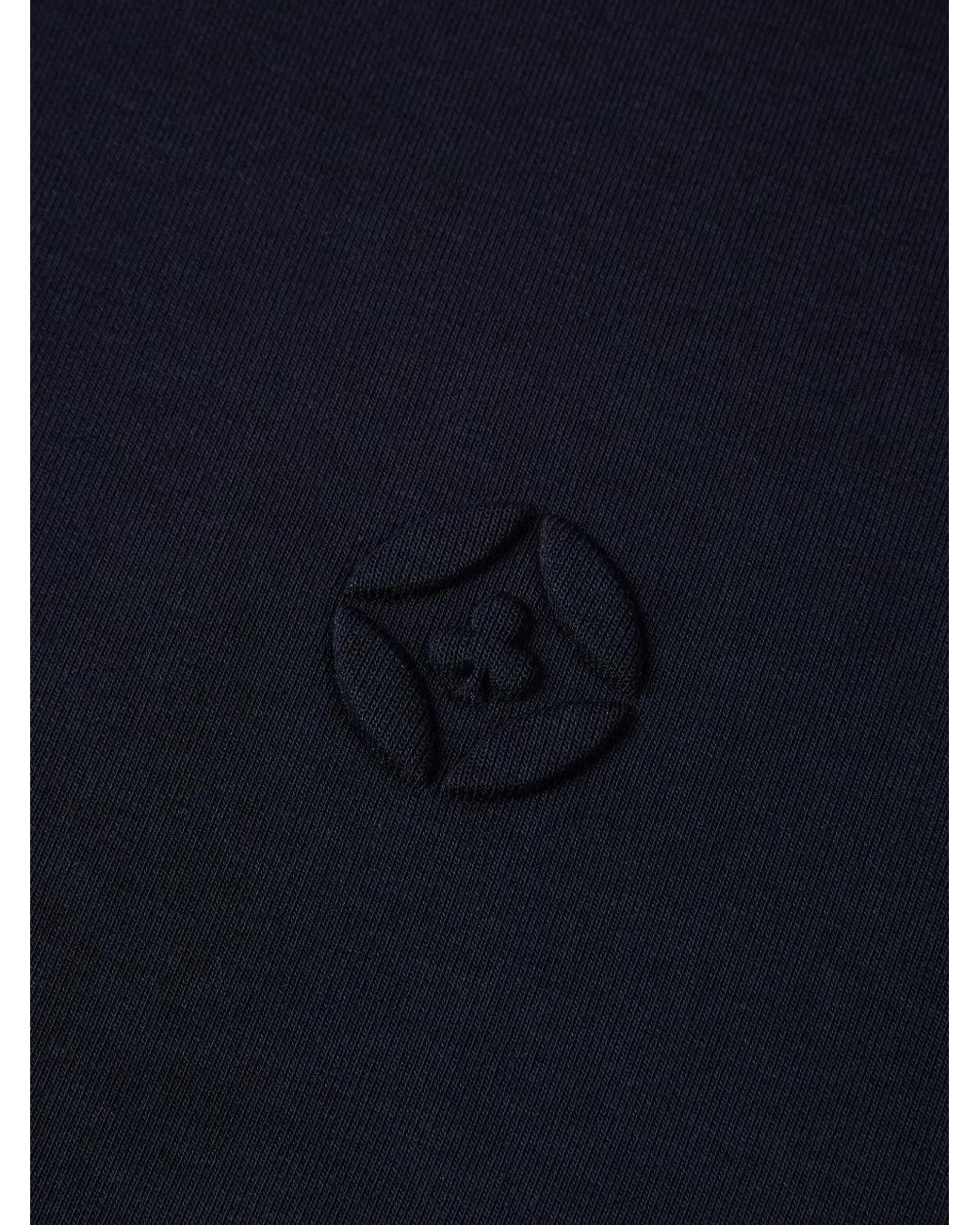 Shanghai Tang Blue Half-Zip Sweatshirt for men