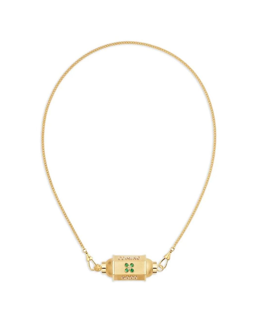 Marie Lichtenberg Metallic Good Things Locket Necklace