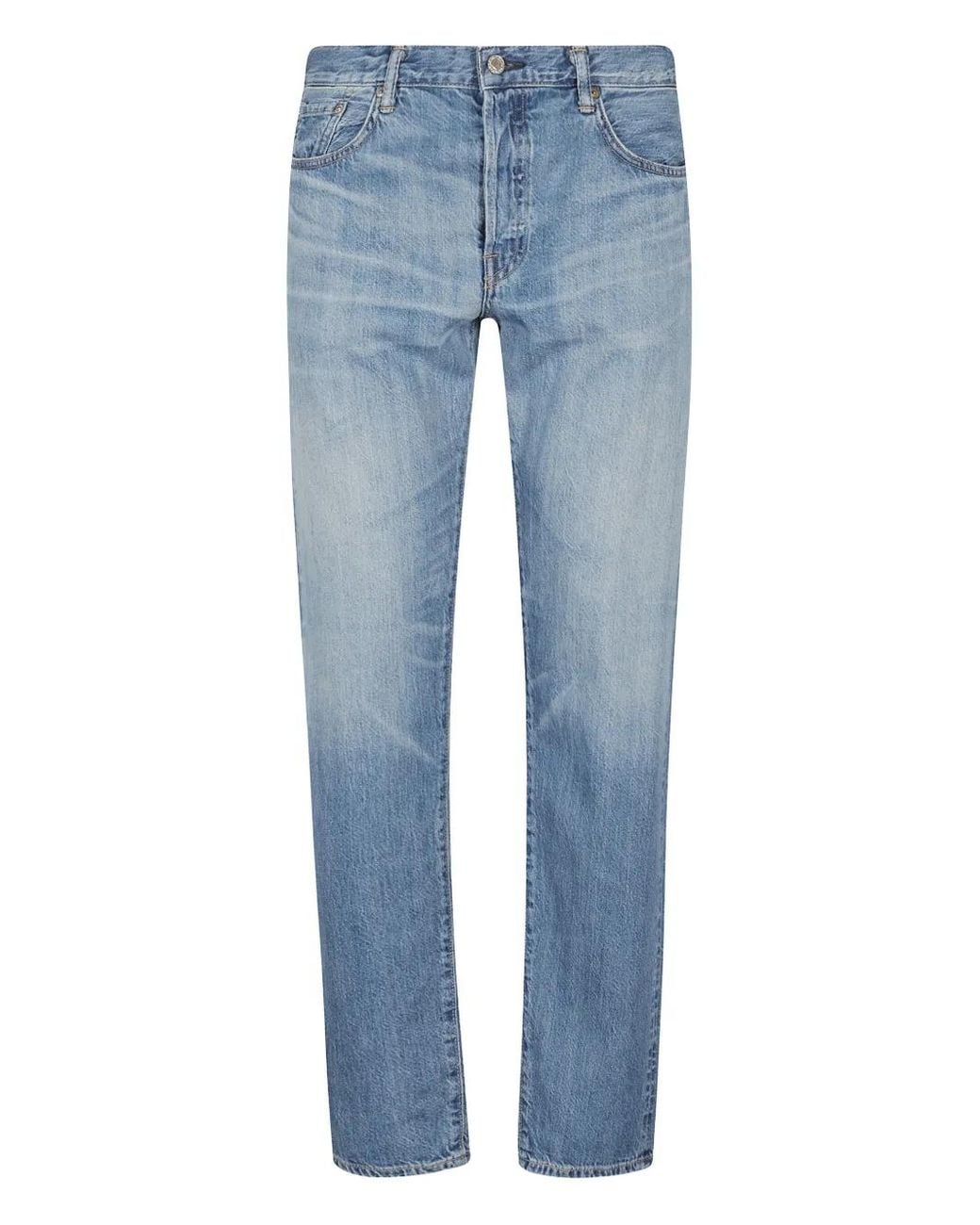Edwin Blue Tapered Jeans for men