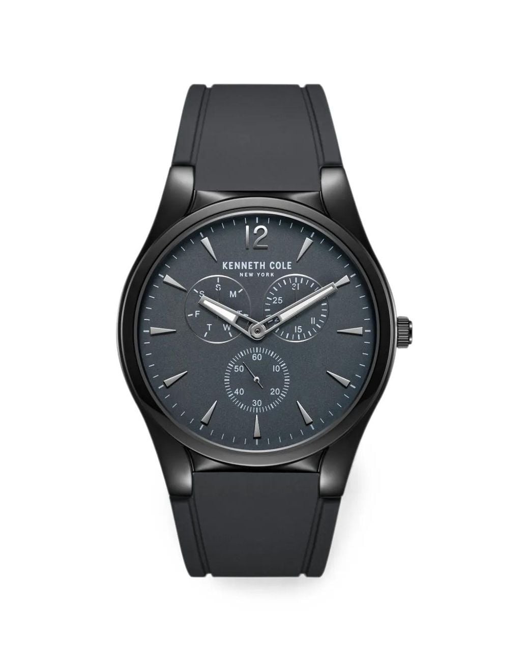 Kenneth Cole Gray Montre À Boîtier Rond Mm for men