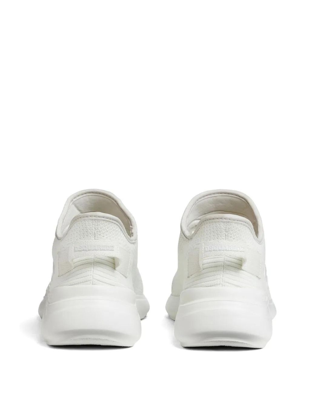 DSquared² White Embossed-Logo Sneakers for men