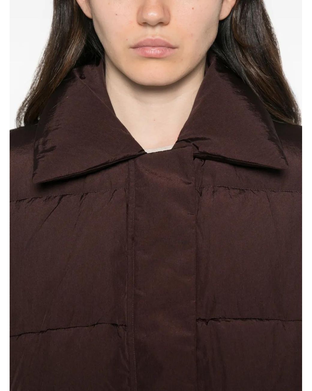Christian Wijnants Brown Jani Quilted Puffer Jacket