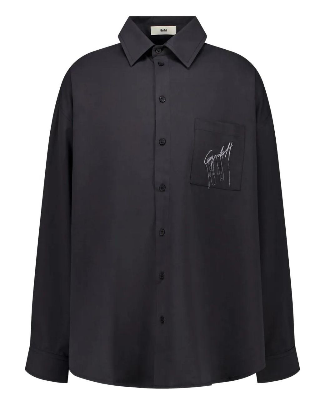 GmbH Black Pocket Button-Up Shirt for men