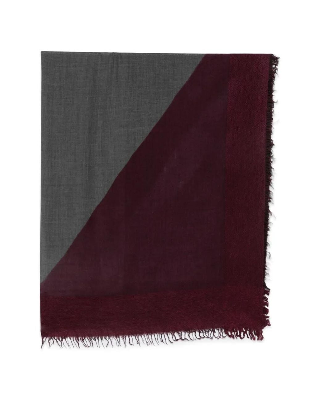 Faliero Sarti Purple Teodoro Frayed-Edge Scarf