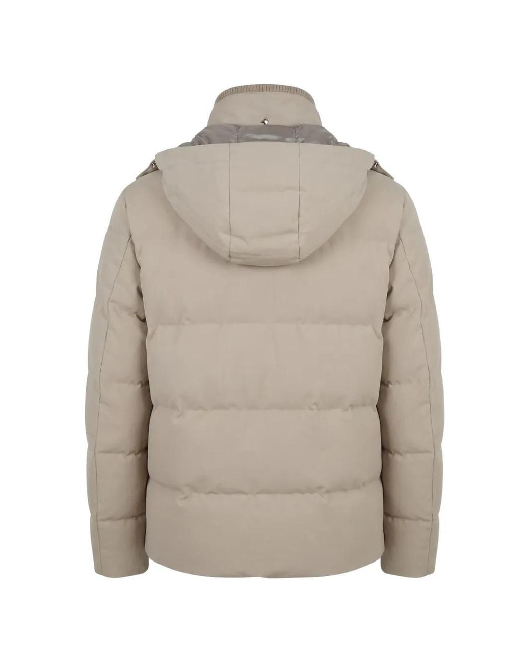 Montecore Gray Veste Matelassée À Capuche for men