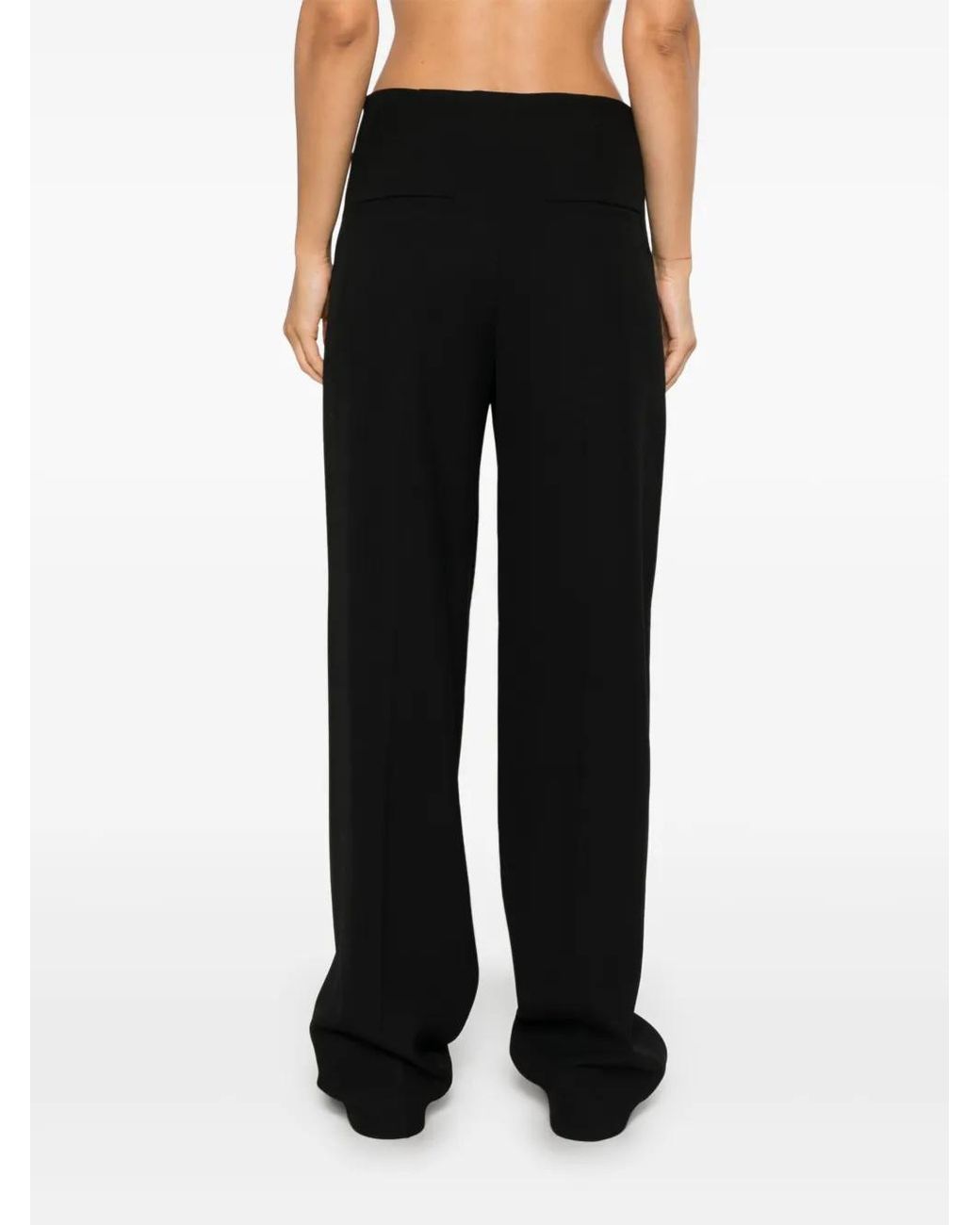 Brunello Cucinelli Black Viscose Casual Pants