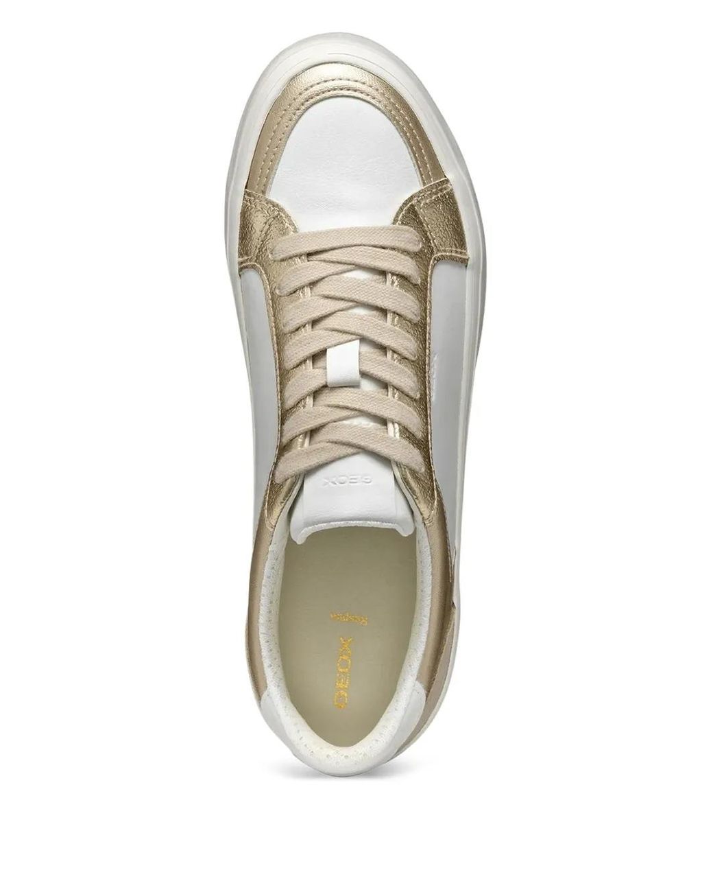 Geox White Emmeleny Panel Sneakers
