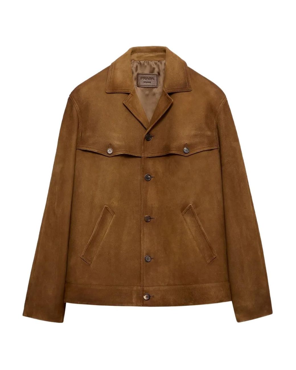 Prada Leather Jackets in het Brown voor heren