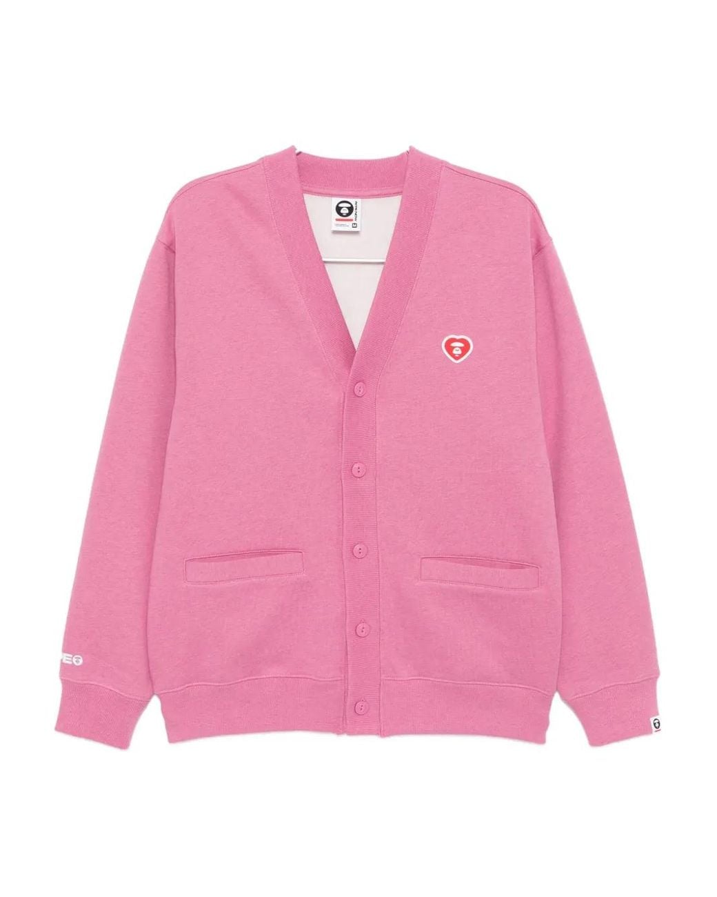 Aape By A Bathing Ape Pink Button-Up Cardigans for men