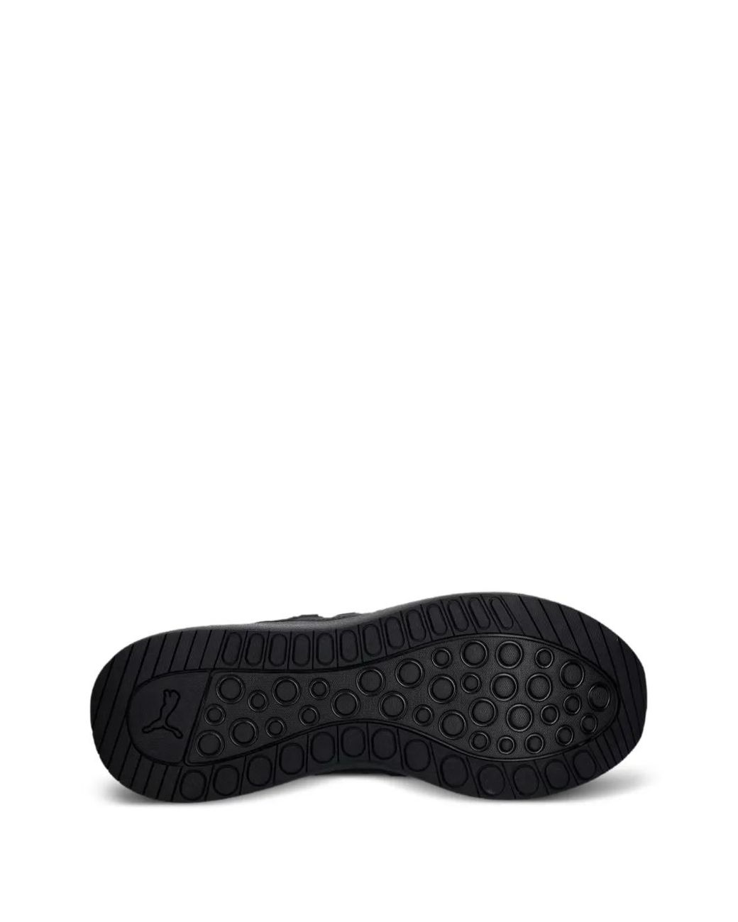 PUMA Black Softride Carson 2 Pulse Logo-Print Sneakers for men