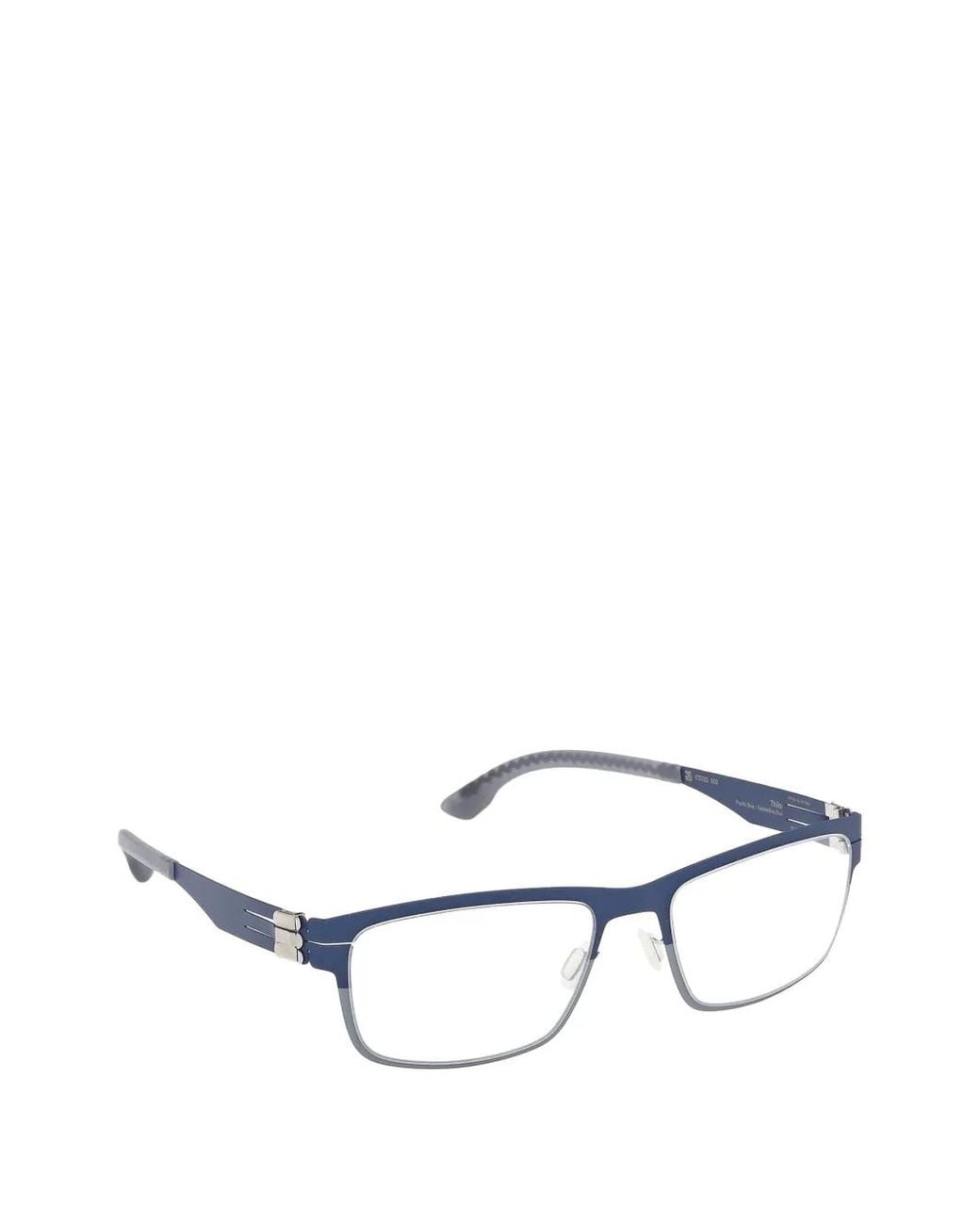 Ic! Berlin Blue Thilo Brille Mit Eckigem Gestell