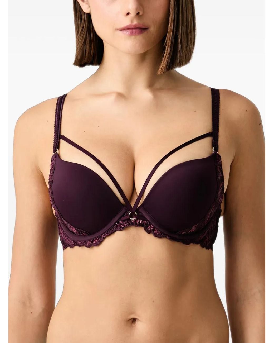Chantelle Black Illusion Strappy Push-Up Bra