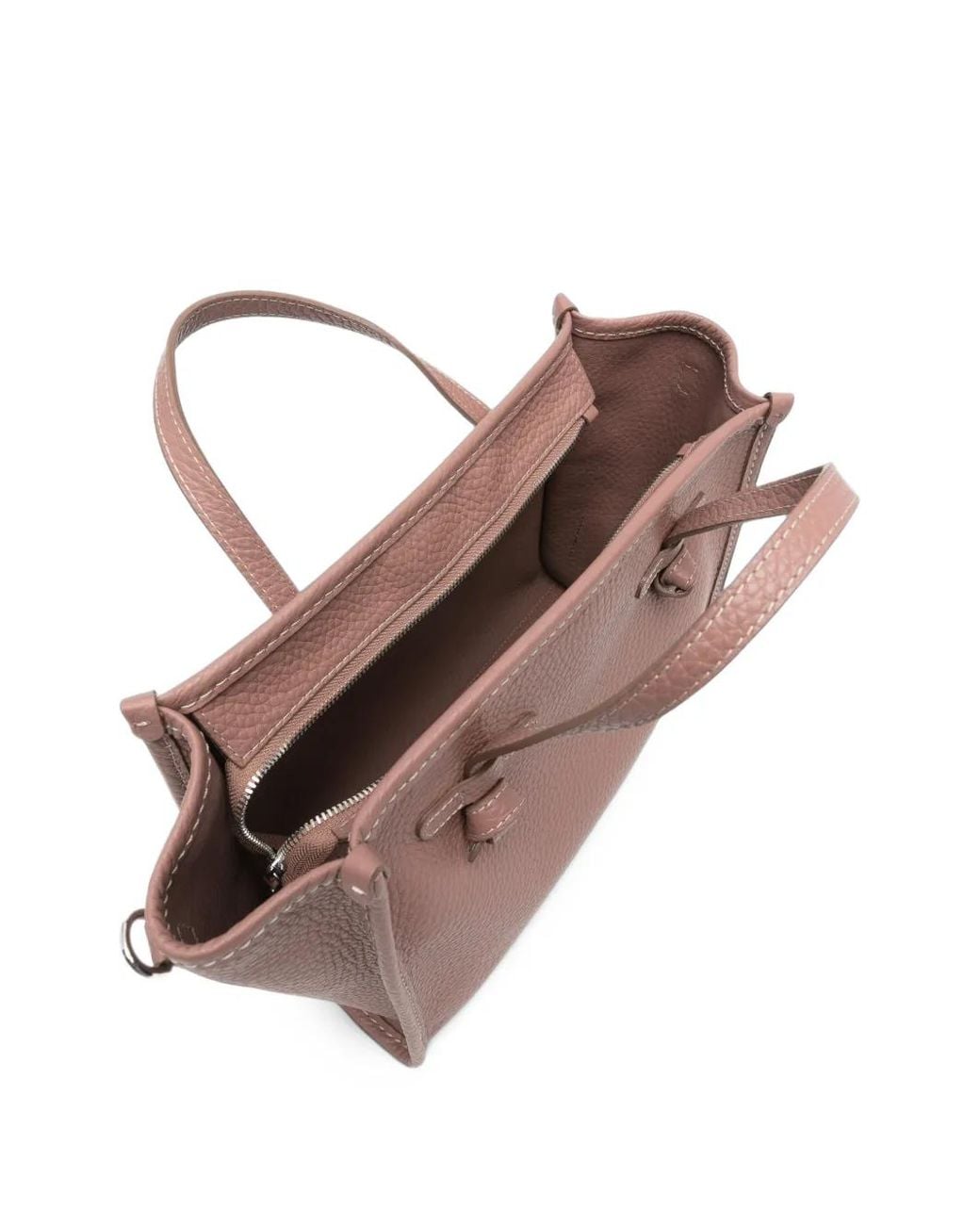 Gianni Chiarini Brown Medium Marcella Pebbled Leather Tote Bag