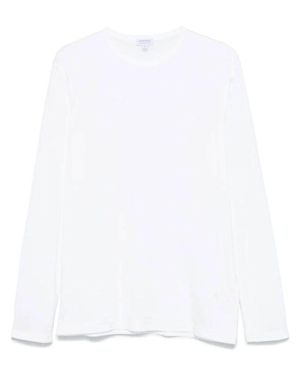 Sunspel White Cotton T-Shirt for men