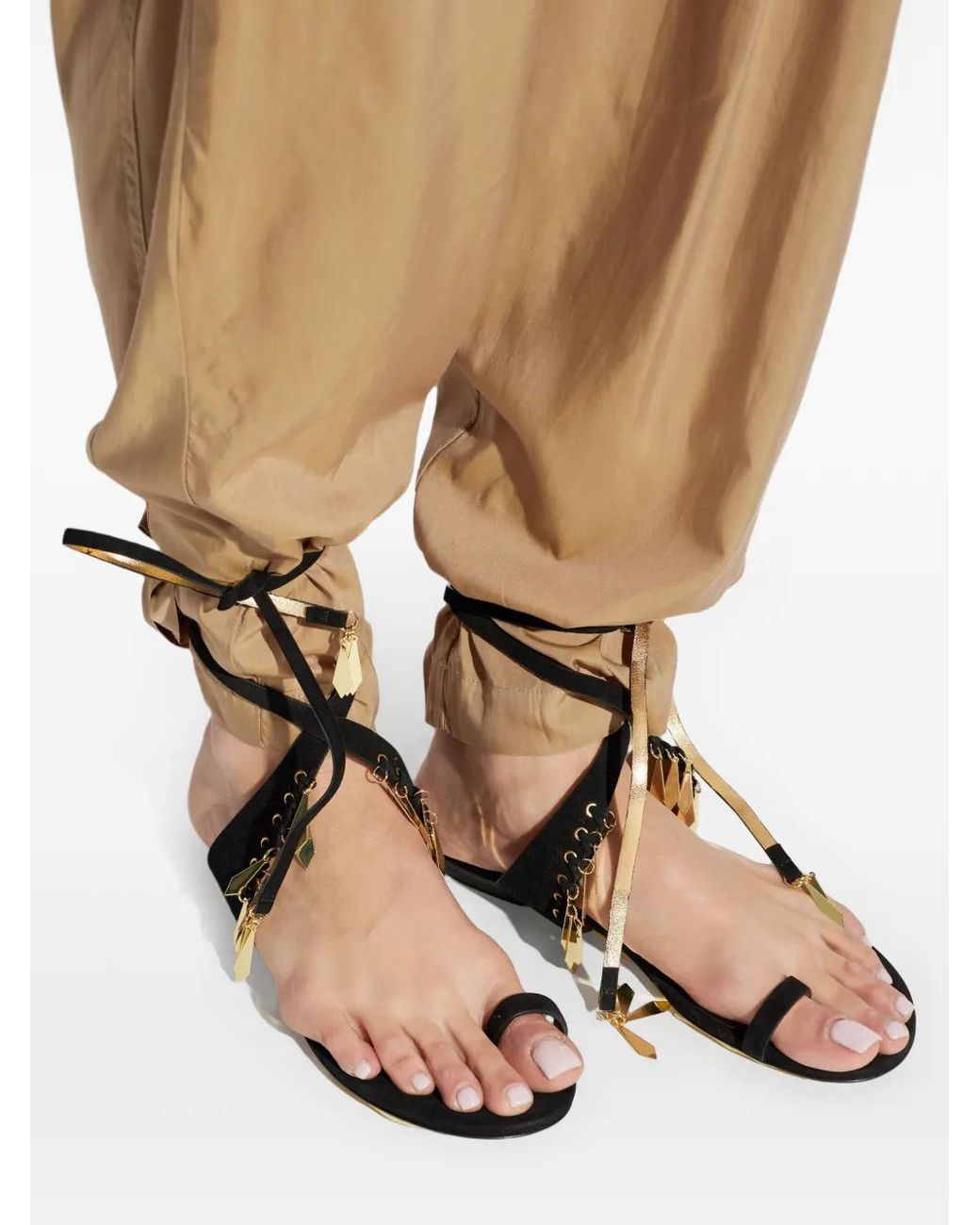 Isabel Marant Black Dreena Embellished Sandals
