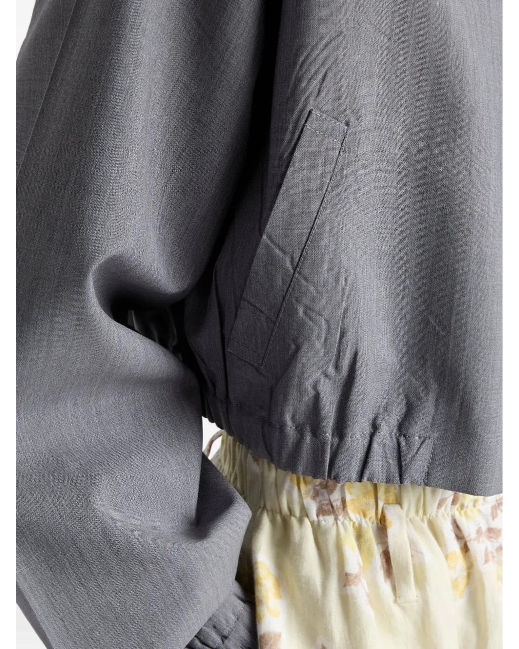 Prada Gray Light Mohair Blouson Jacket