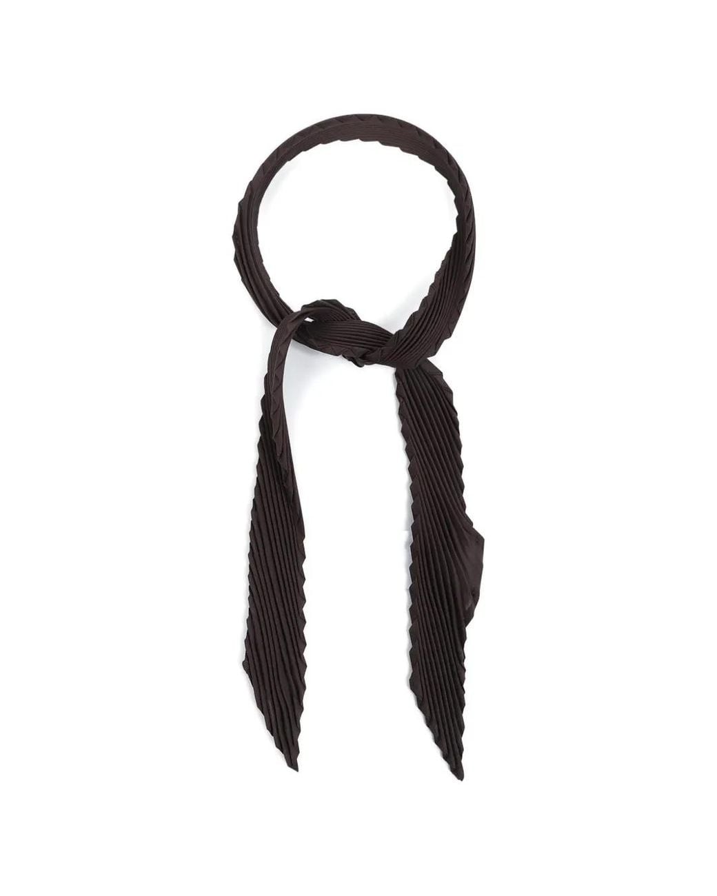 Homme Plissé Issey Miyake White Pleated Scarf