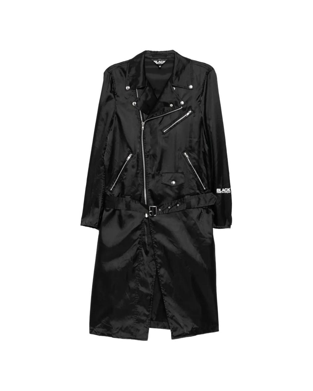 COMME DES GARÇON BLACK Logoprinten Bikerjas in het Black voor heren