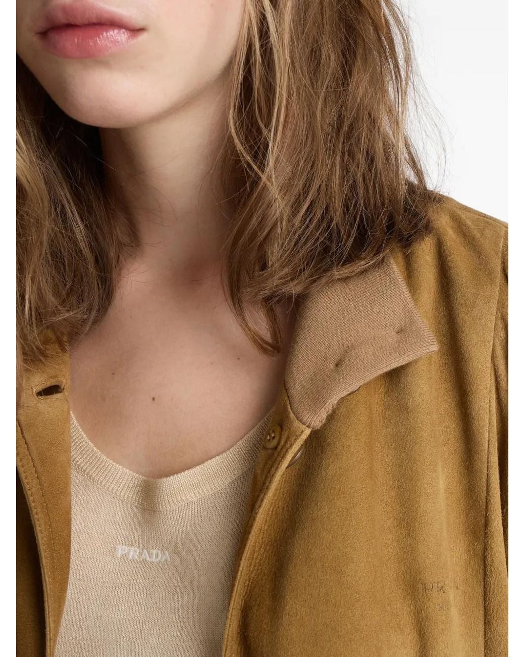 Prada Natural Suede Jacket