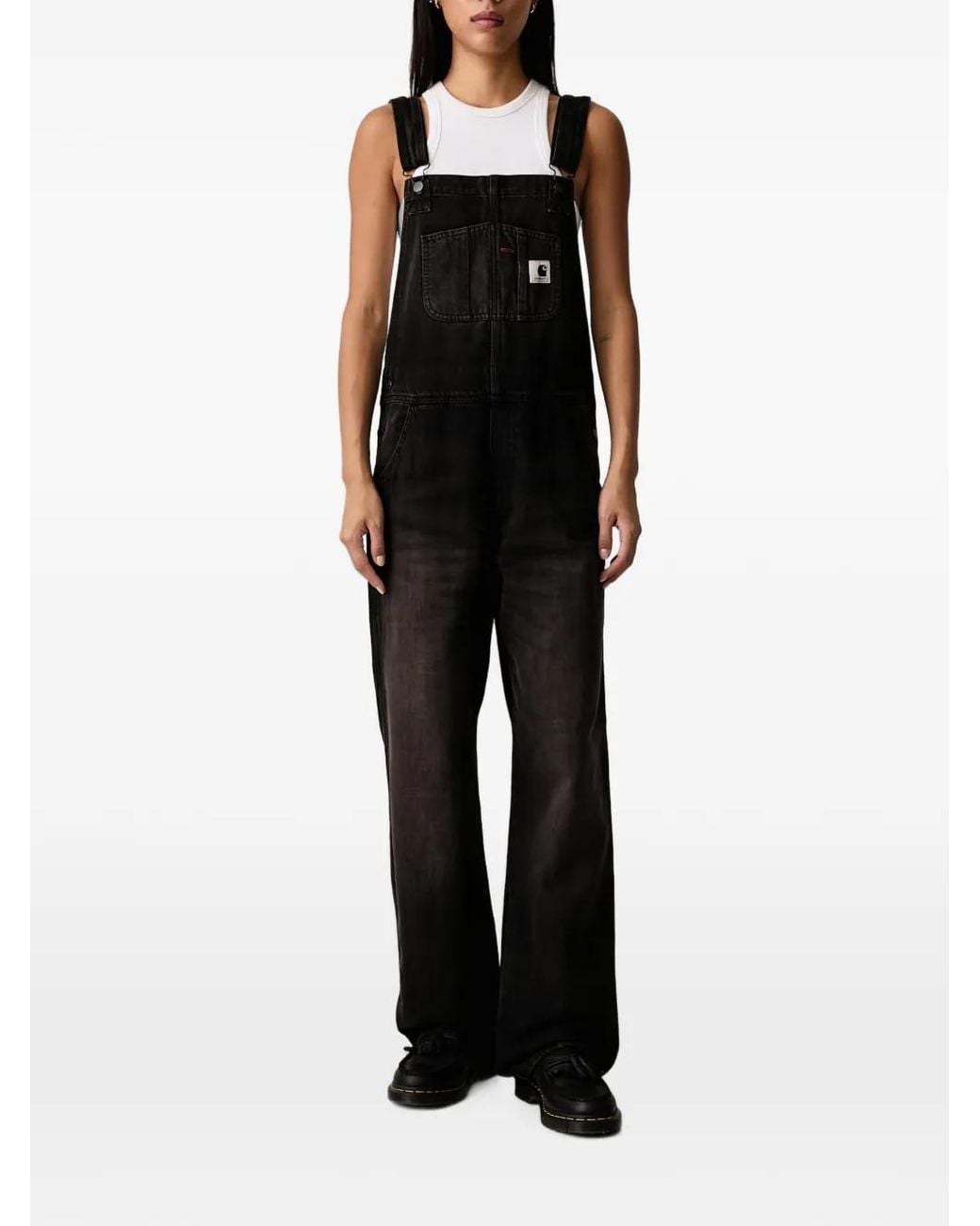 Carhartt Black Faded-Effect Dungarees