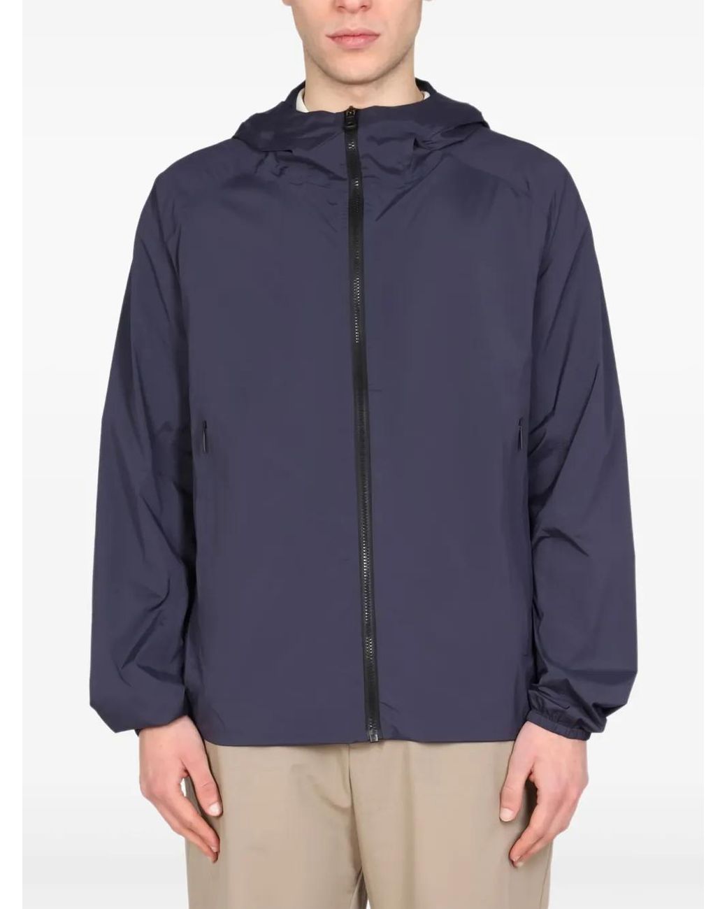 Chaqueta Con Cremallera Y Capucha Monobi de hombre de color Blue