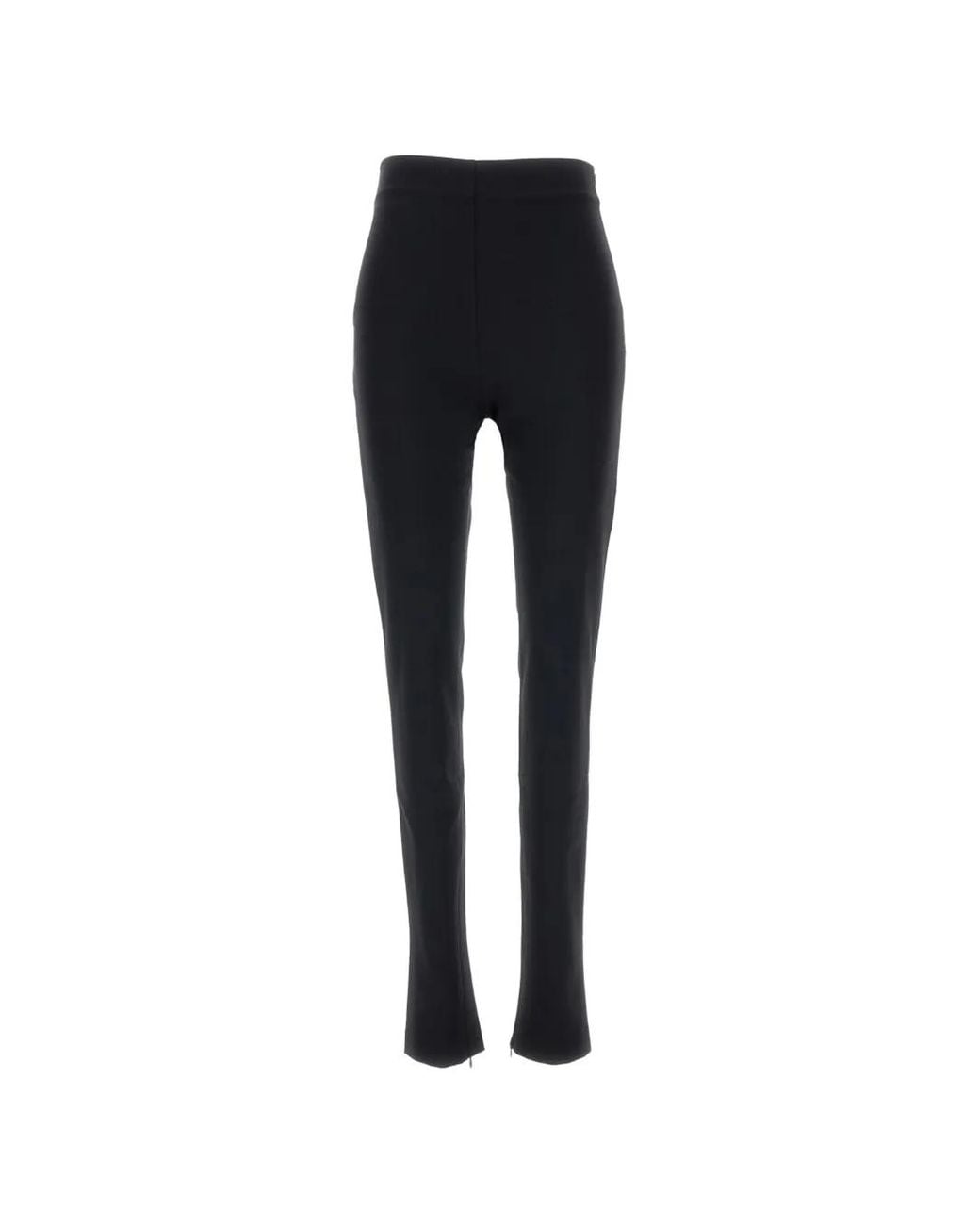 ANDAMANE Black New Holla Zipped-Hem Trousers